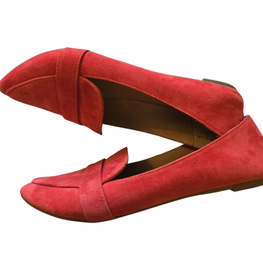 Steve Madden Jainna Loafer Flat Orange/Coral Size 5.5 - Picture 3 of 5